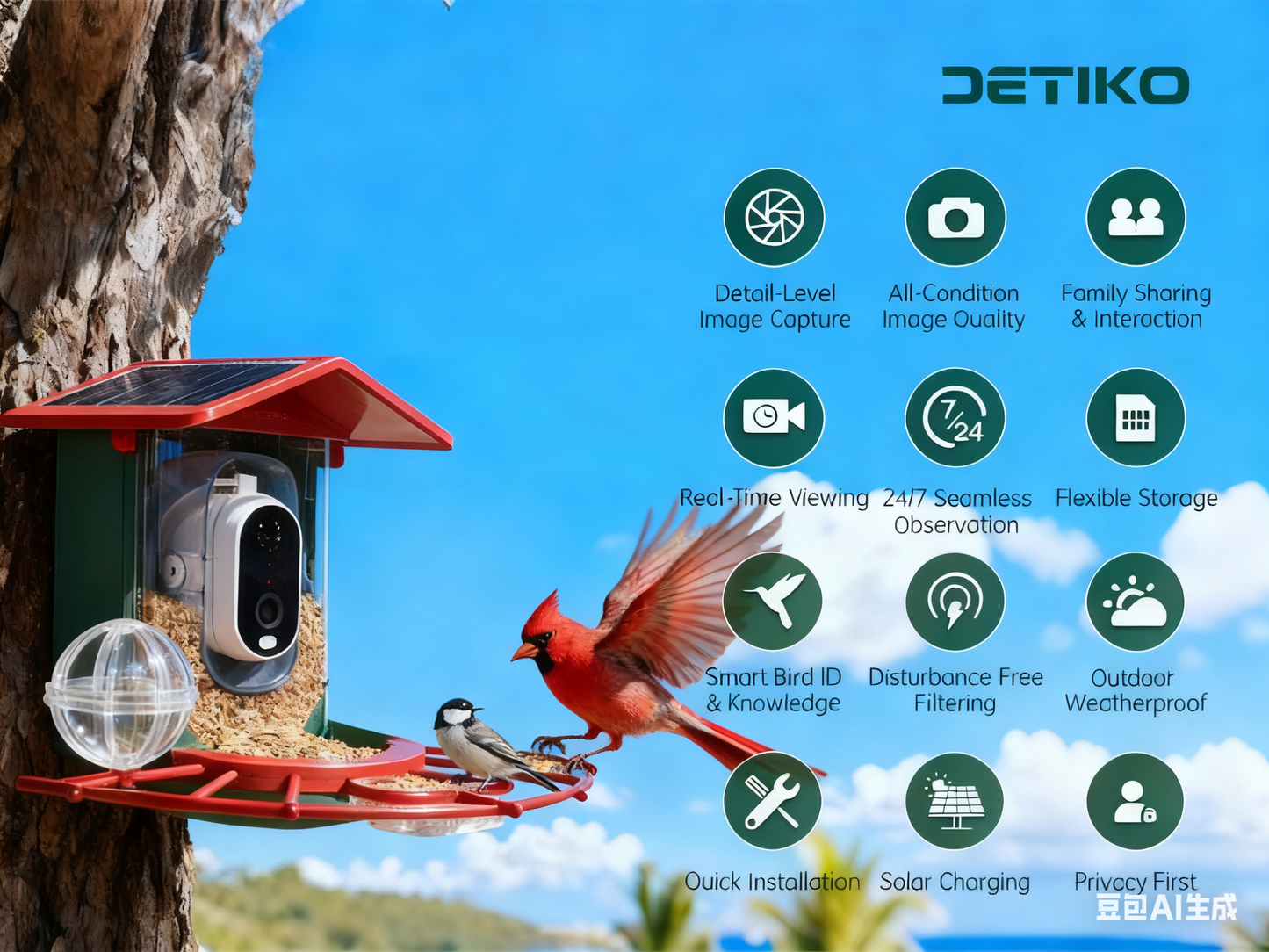Smart Bird feeder with camera