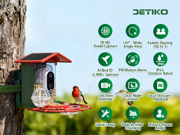 Smart Bird feeder with camera